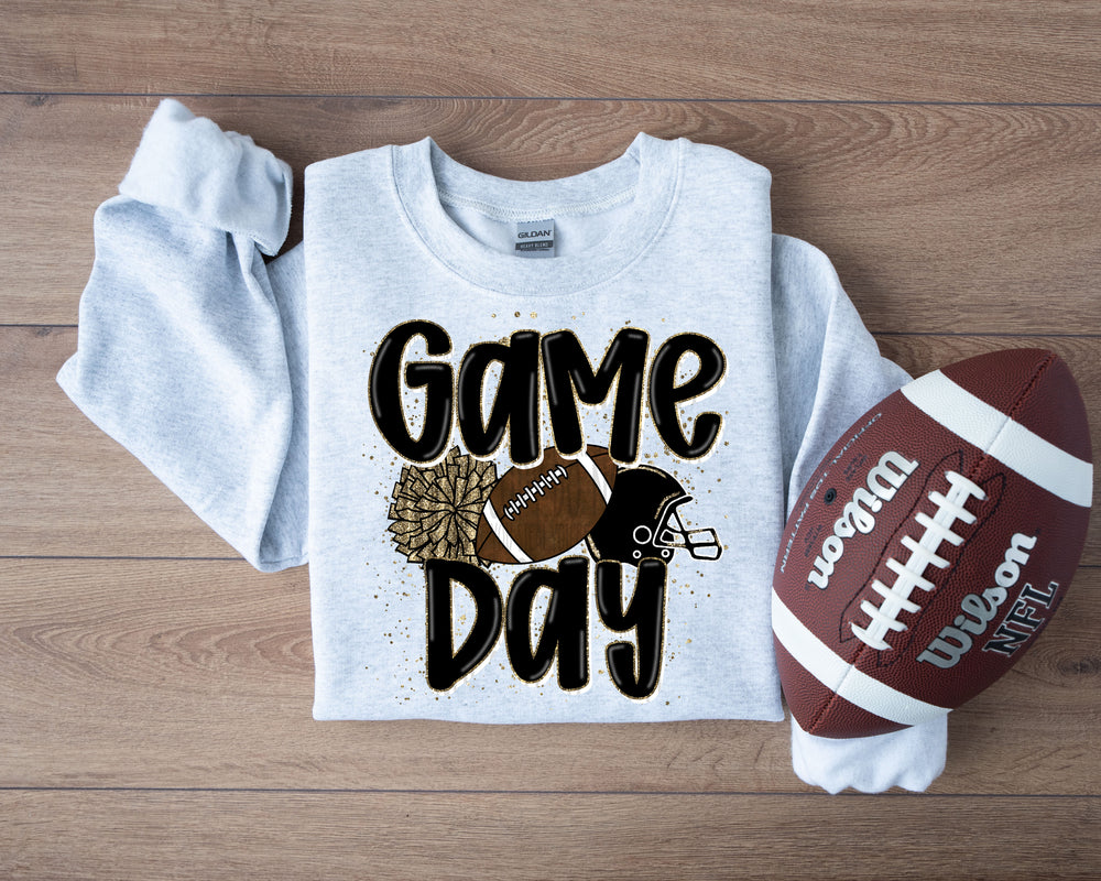 We Rock the House Black Gold Pocket DTF transfer design – image 1