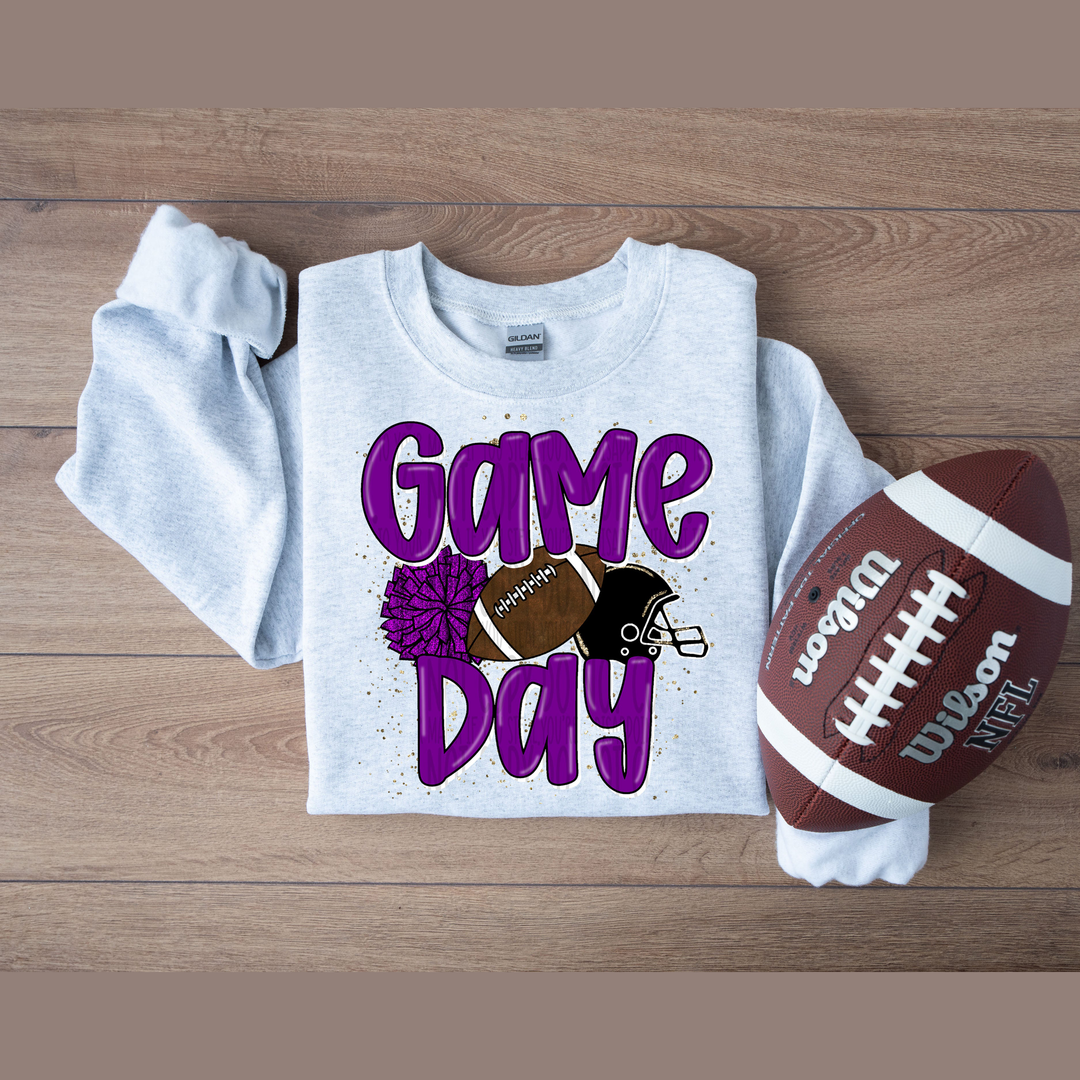 We Rock the House Black Purple Pocket – DTF Transfer