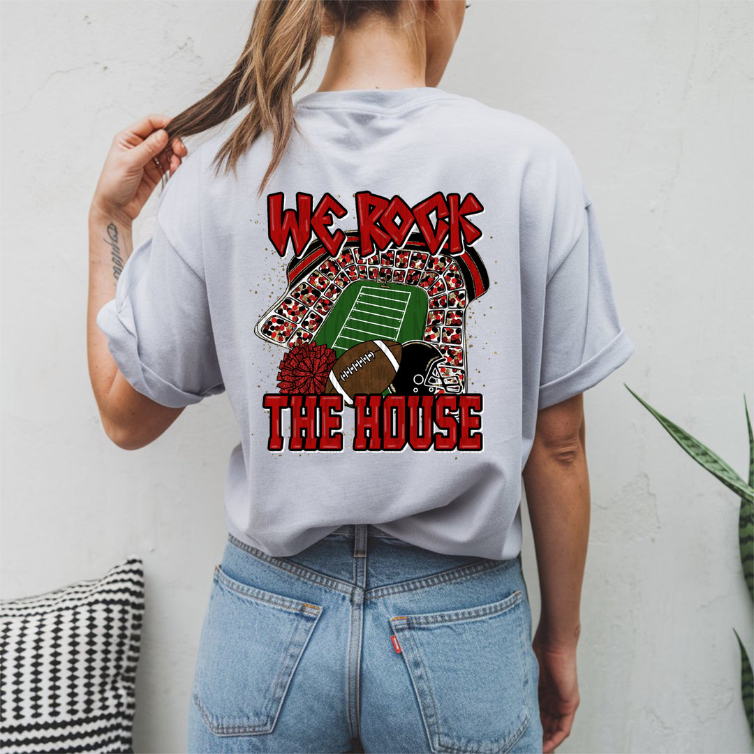 WE ROCK THE HOUSE BLACK RED