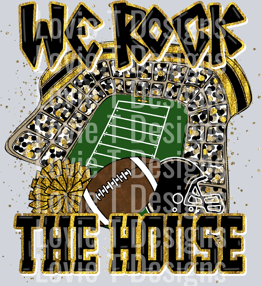 We Rock The House Black Yellow