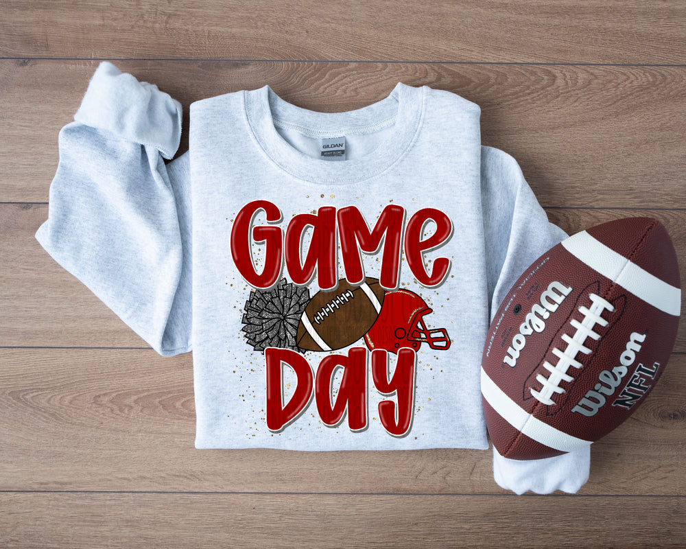 We Rock the House Crimson Grey DTF transfer design – image 1