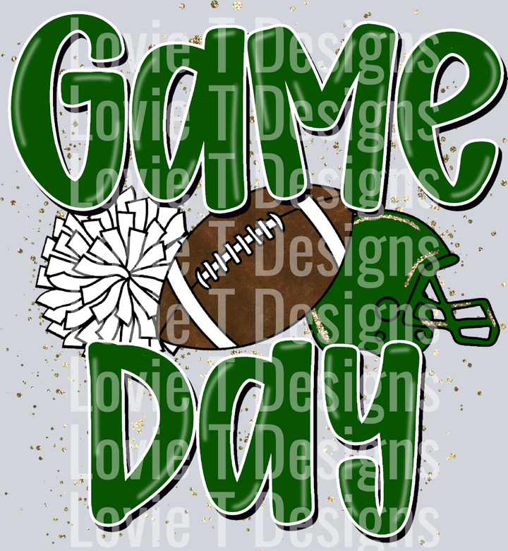 We Rock The House Green White Pocket