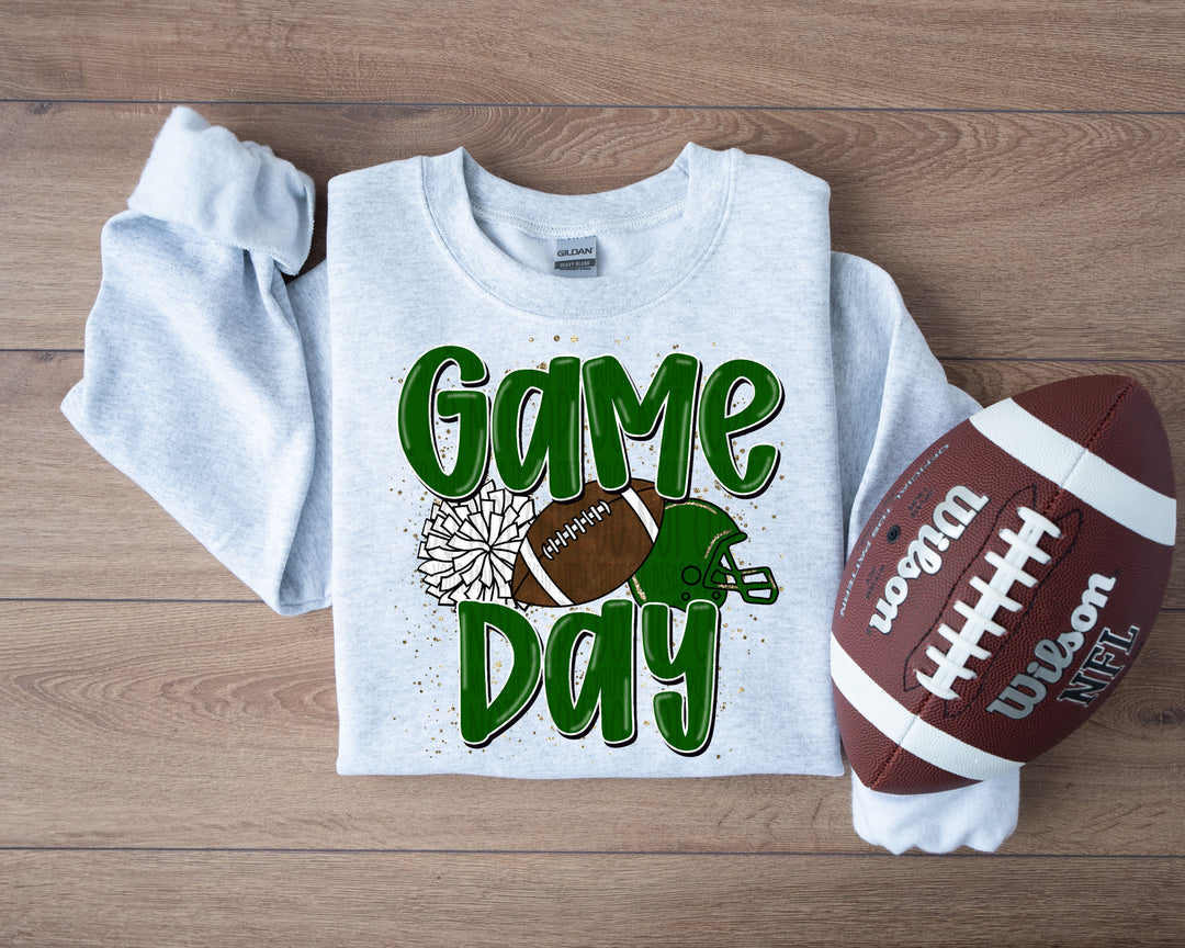 WE ROCK THE HOUSE GREEN WHITE POCKET