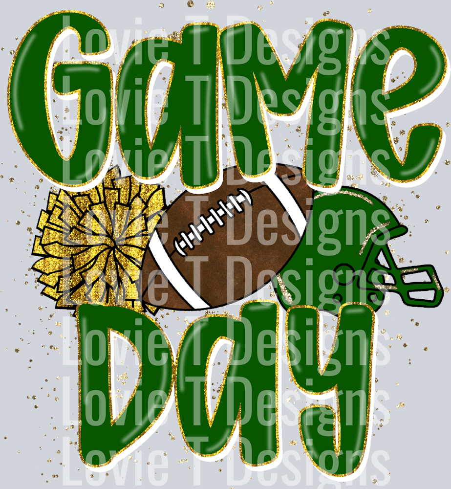 We Rock The House Green Yellow Pocket