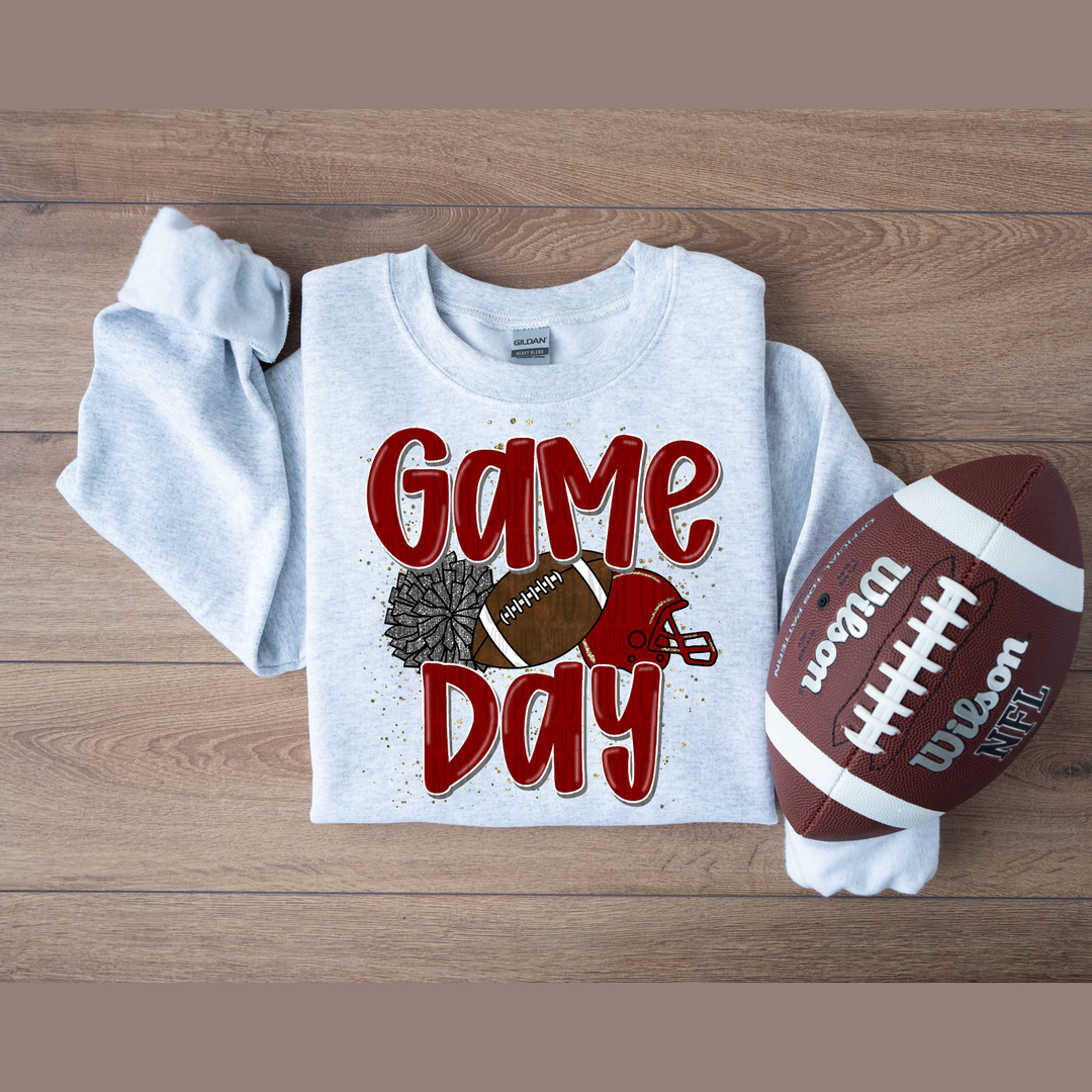 We Rock the House Maroon Grey – DTF Transfer