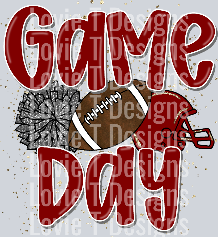 We Rock The House Maroon Grey