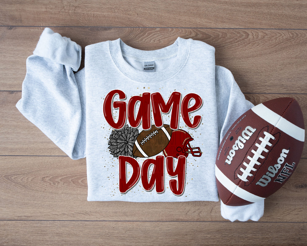 We Rock the House Maroon Grey DTF transfer design – image 1