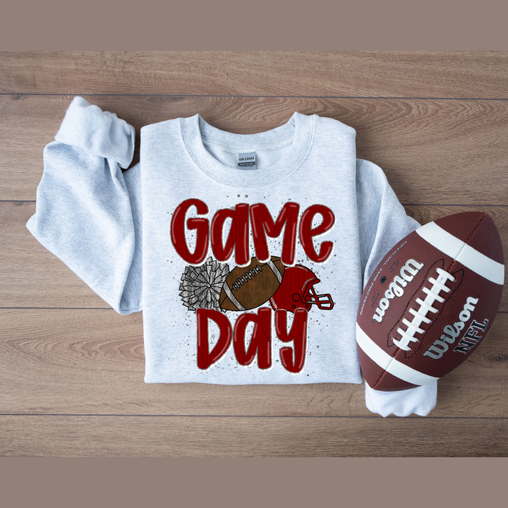 We Rock the House Maroon Silver Pocket – DTF Transfer