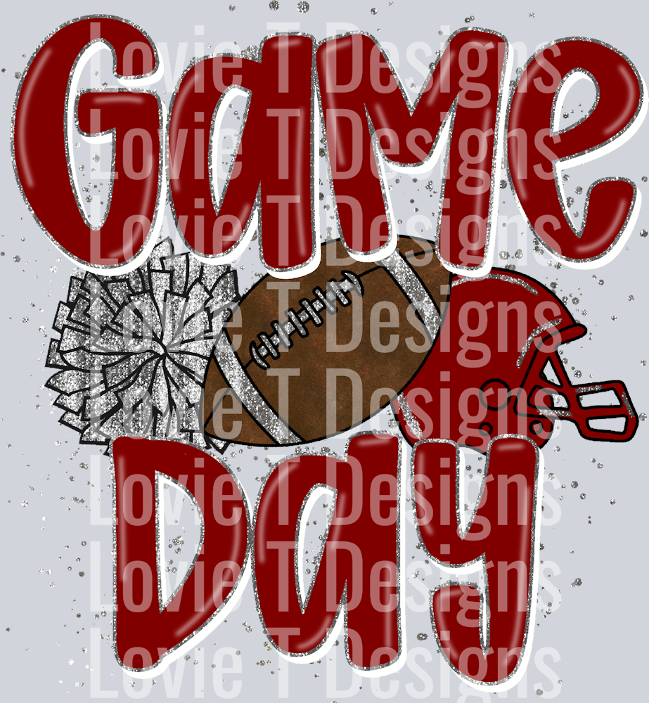 We Rock The House Maroon Silver Pocket