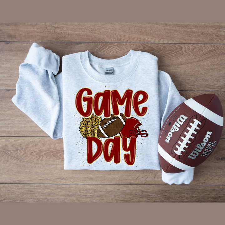 We Rock the House Maroon Yellow Pocket – DTF Transfer