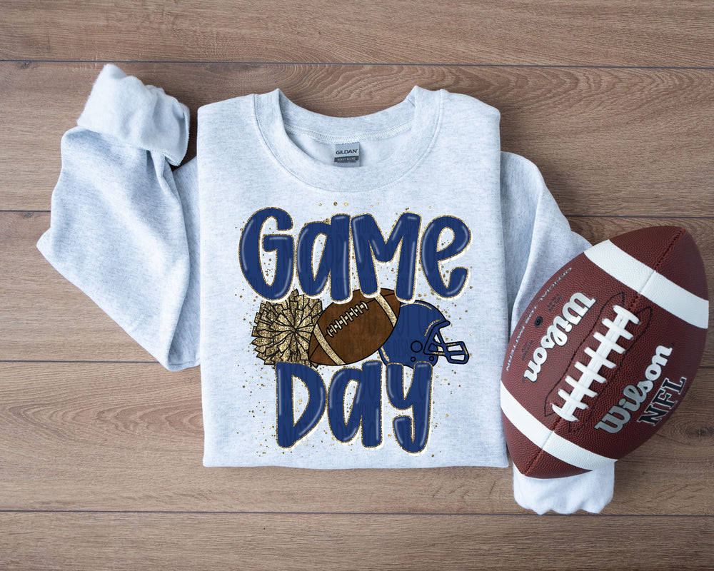We Rock the House Navy Gold Pocket DTF transfer design – image 1