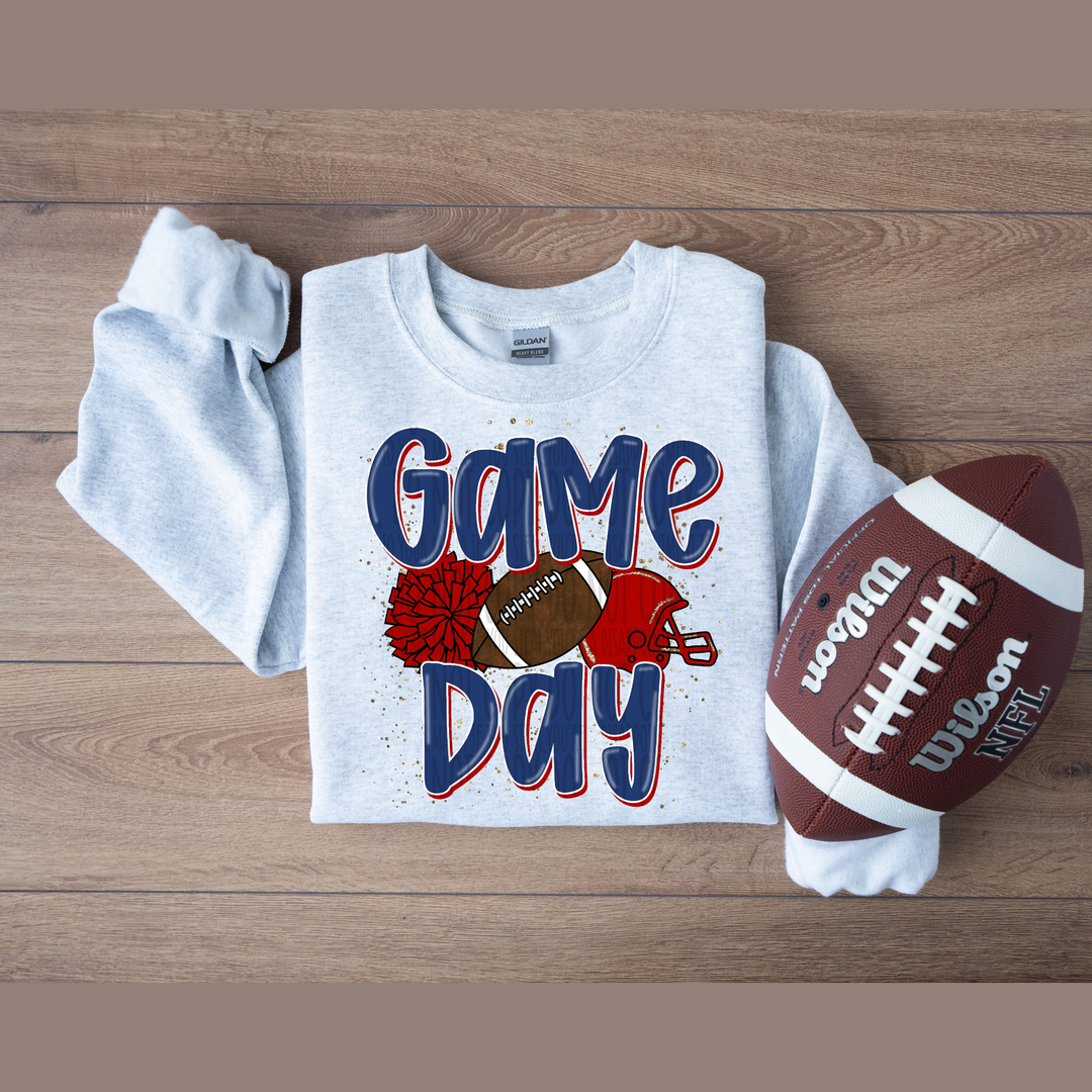 We Rock the House Navy Red Pocket – DTF Transfer