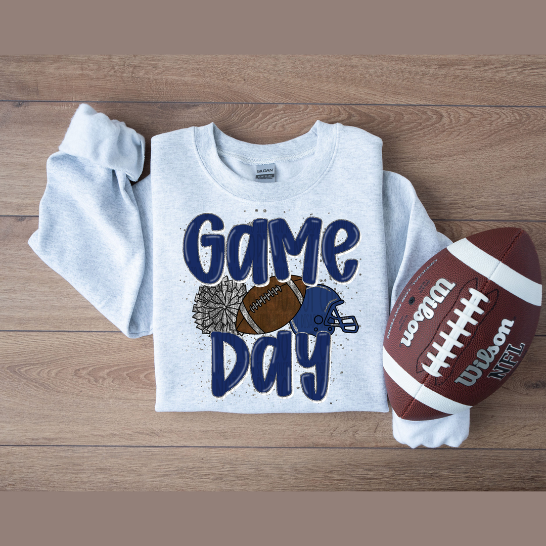 We Rock the House Navy Silver Pocket – DTF Transfer
