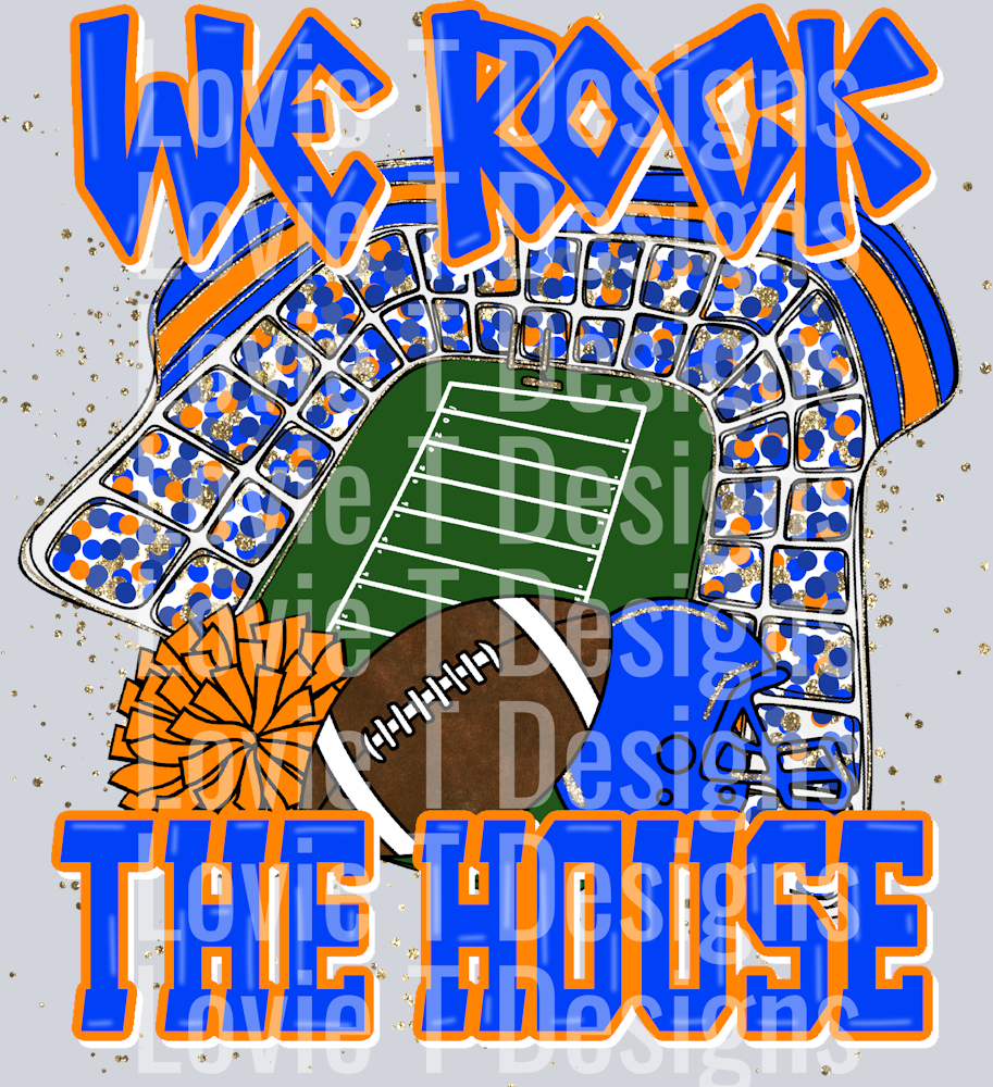 We Rock The House Royal Orange