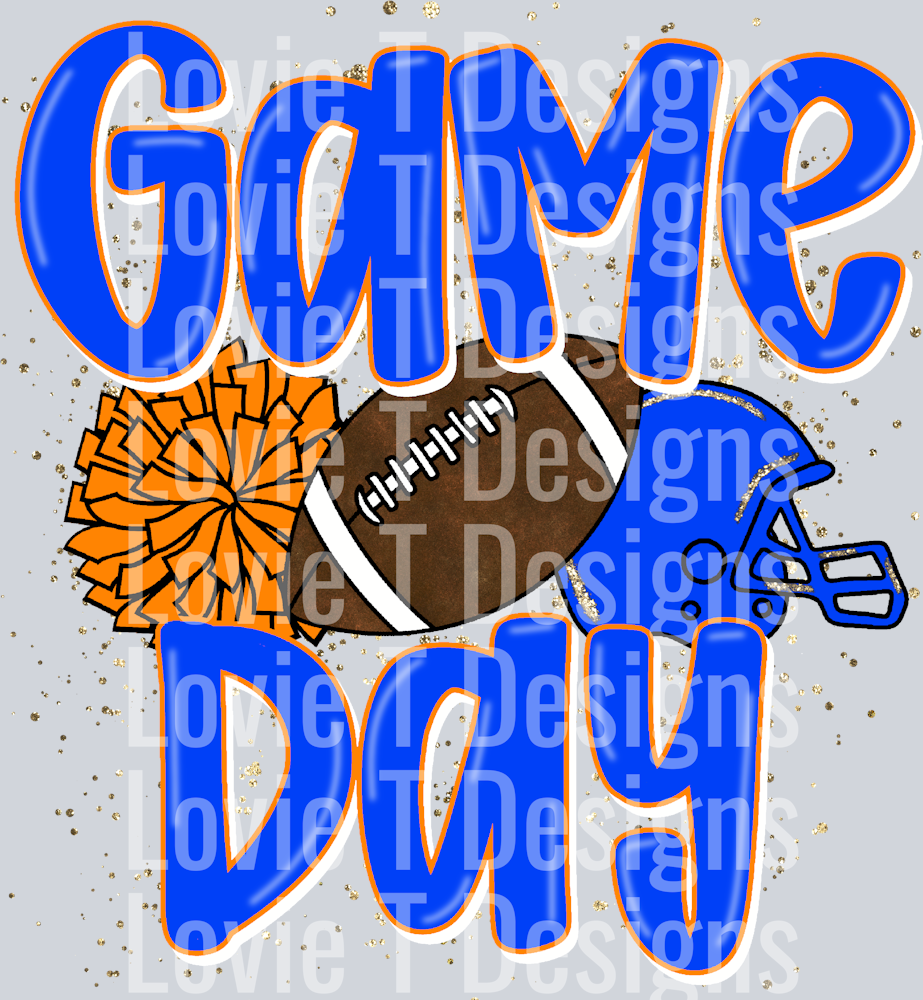 We Rock The House Royal Orange Pocket