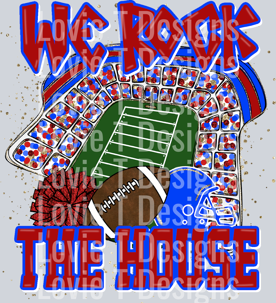 We Rock The House Royal Red
