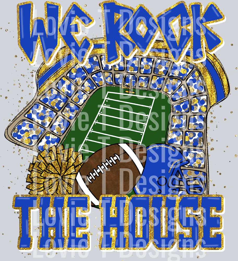 We Rock The House Royal Yellow