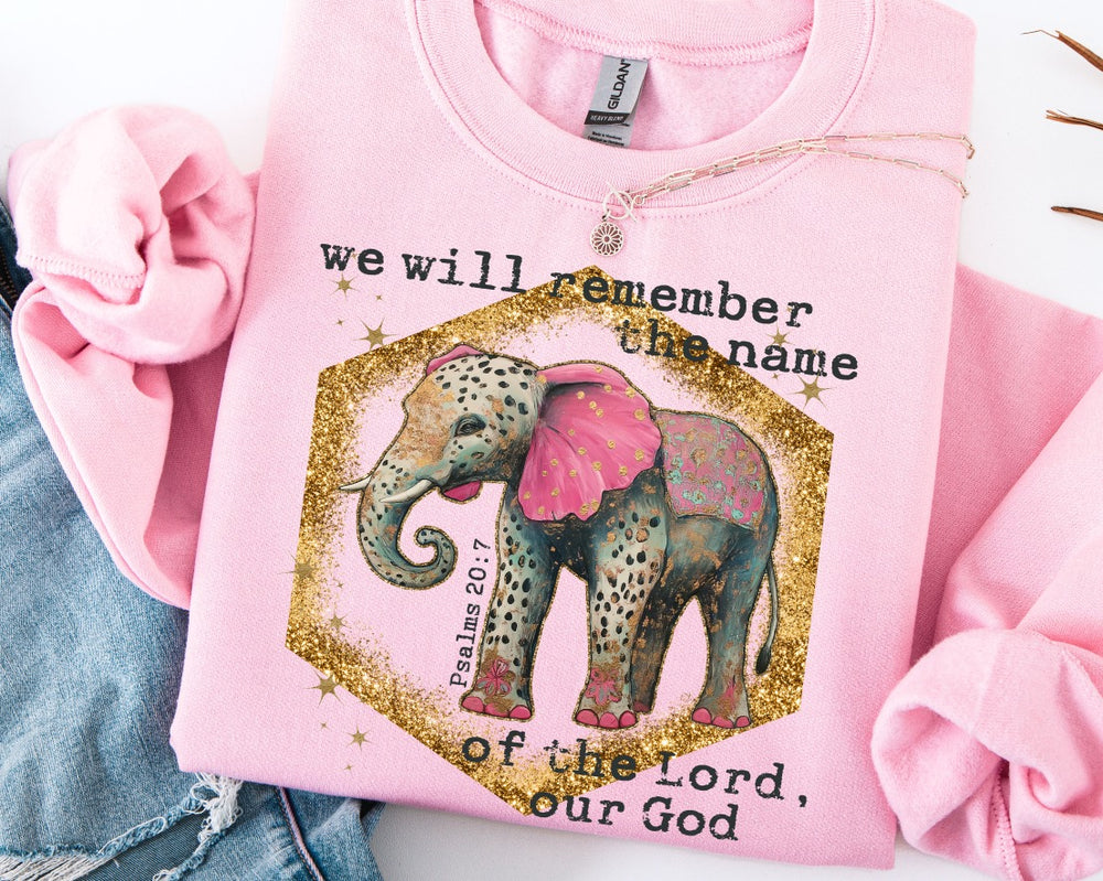 We Will Remember the Name of the Lord Our God DTF transfer design – image 1