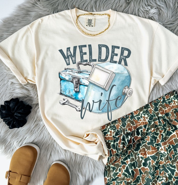 Welder Wife DTF transfer design