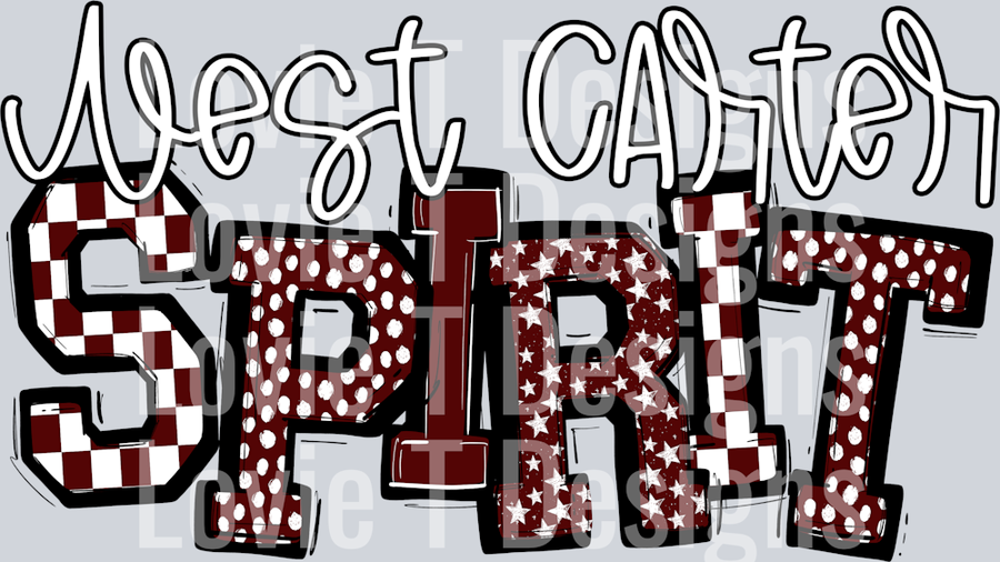 WEST CARTER MAROON SO SPORTY SPIRIT