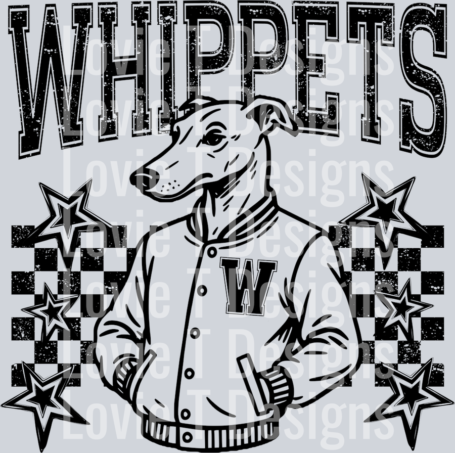 Whippets_Checkered_And_Stars