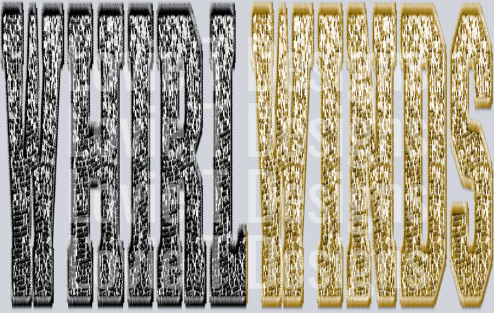 WHIRLWINDS SPLIT SEQUIN BLACK AND GOLD