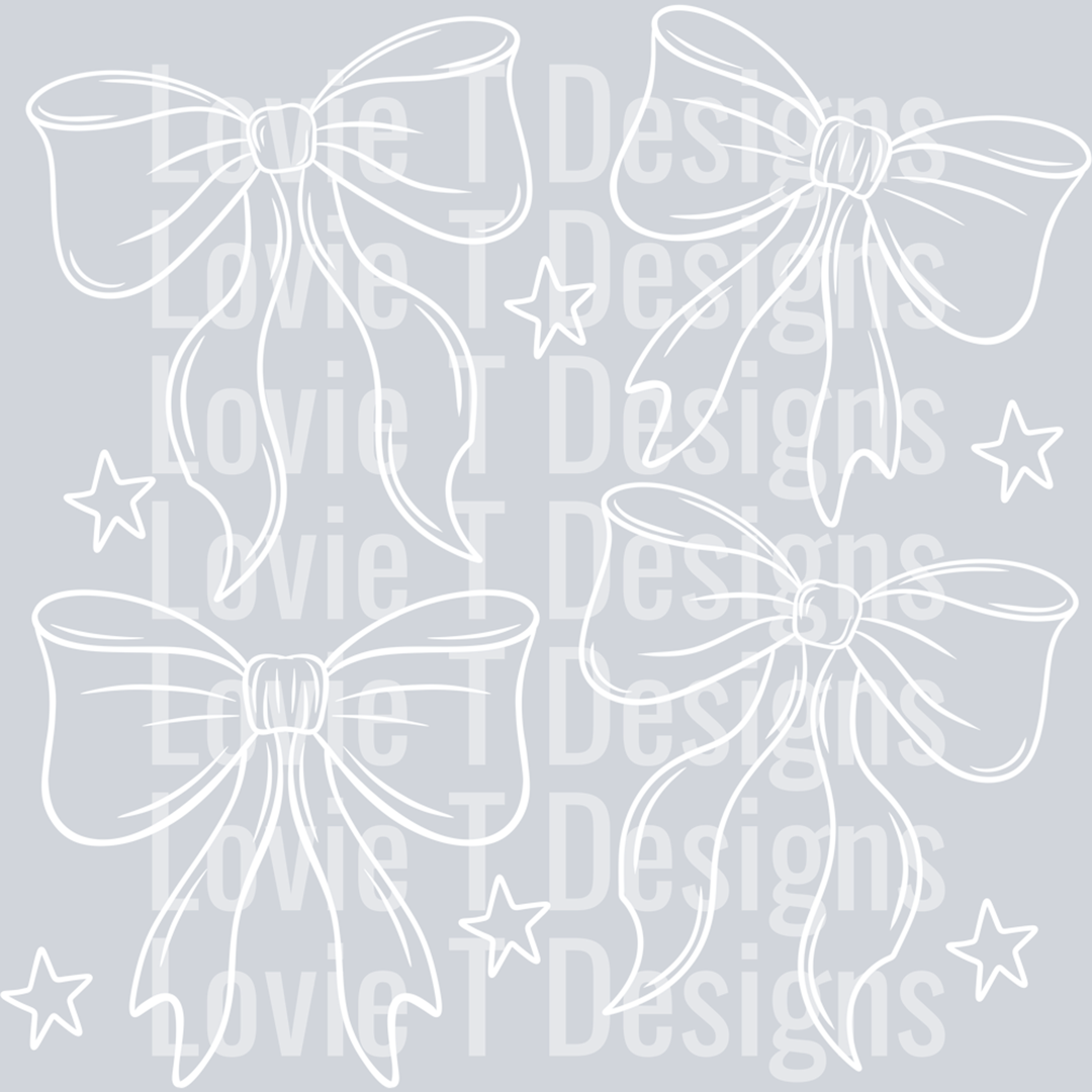 White Bows – DTF Transfer