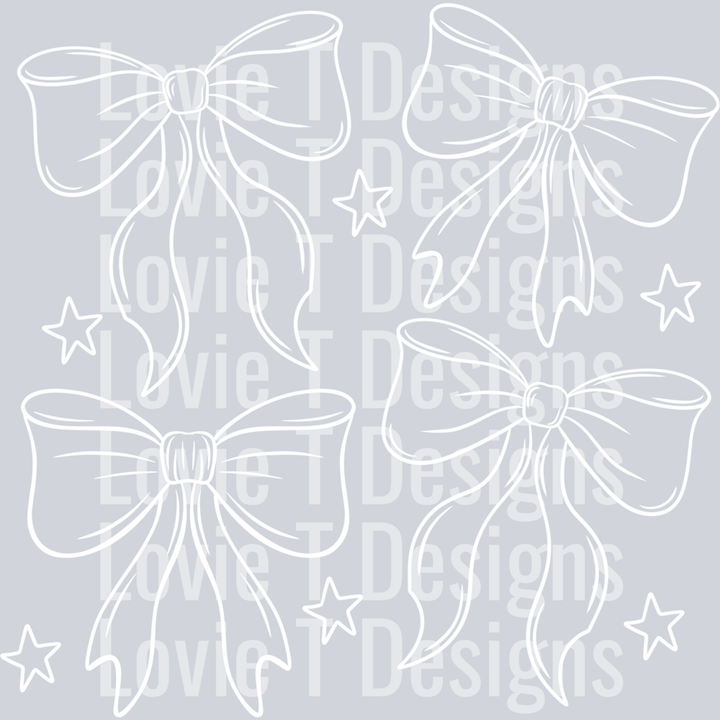 White Bows – DTF Transfer