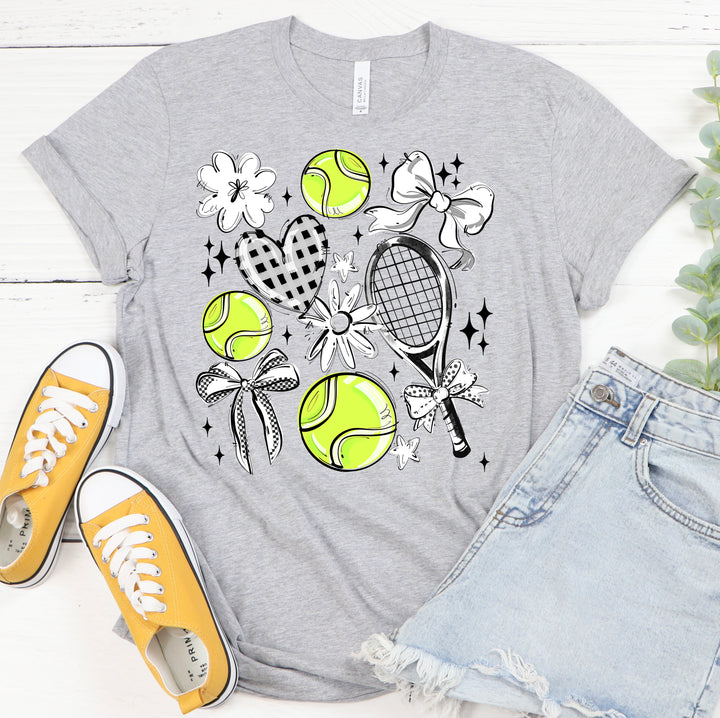 WHITE PLAY BALL TENNIS COLLAGE