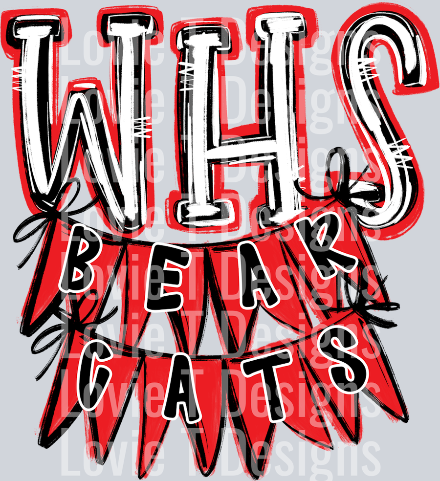 WHS BEARCATS  SPIRIT STACK + BANNER