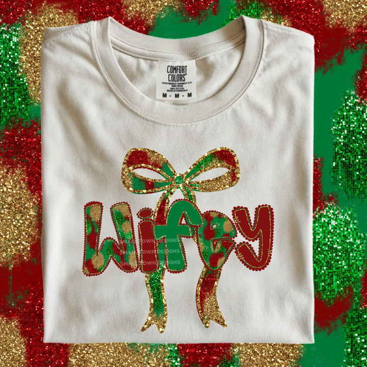 WIFEY CHRISTMAS BOW