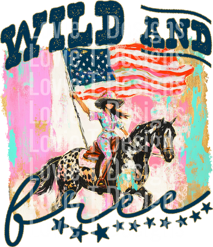 WILD AND FREE COWGIRL