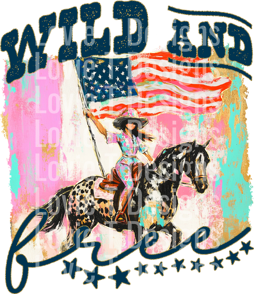 WILD AND FREE COWGIRL