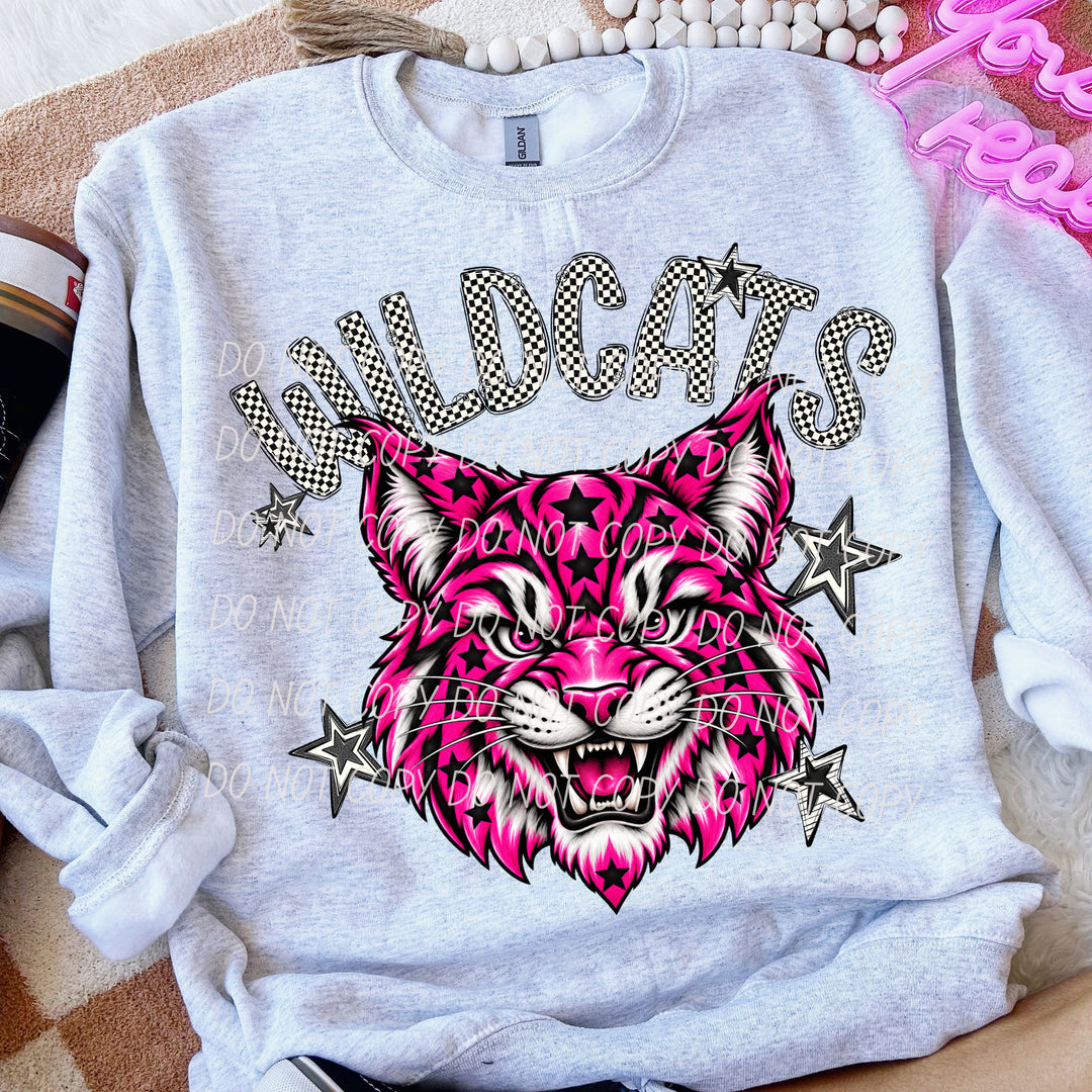 Wildcats All Star mascot DTF transfer