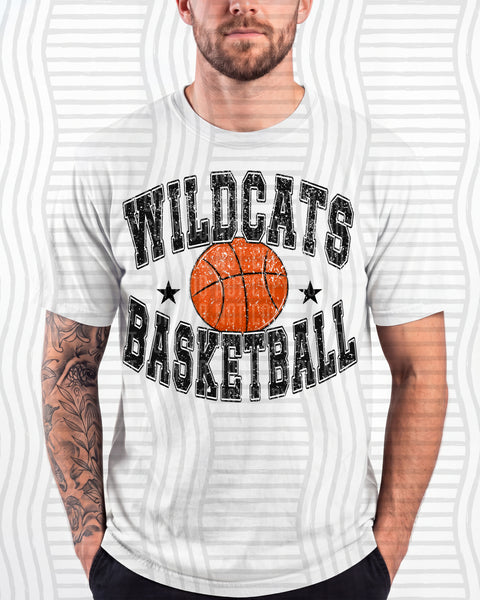 Basketball Varsity Mascots Wildcats design