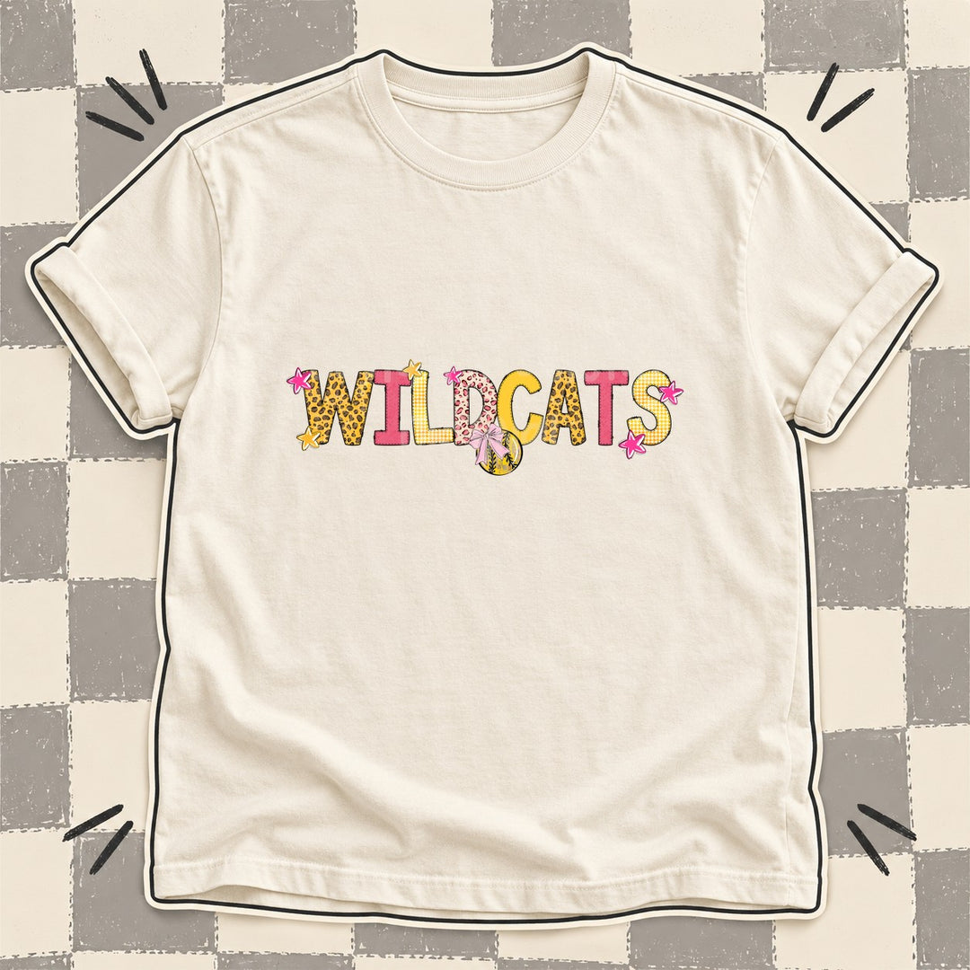 Wildcats Mixed Doodle Softball Mascots – Sunshine Leopard DTF transfer mockup