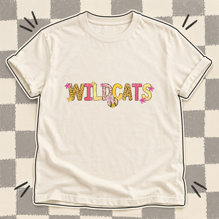 Wildcats Mixed Doodle Softball Mascots – Sunshine Leopard DTF transfer mockup