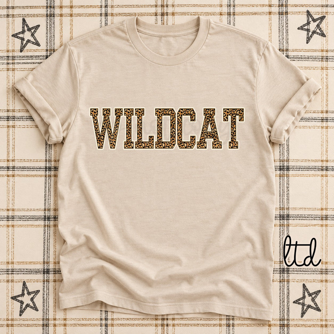 Wildcat Dark Leopard Mascots DTF transfer mockup