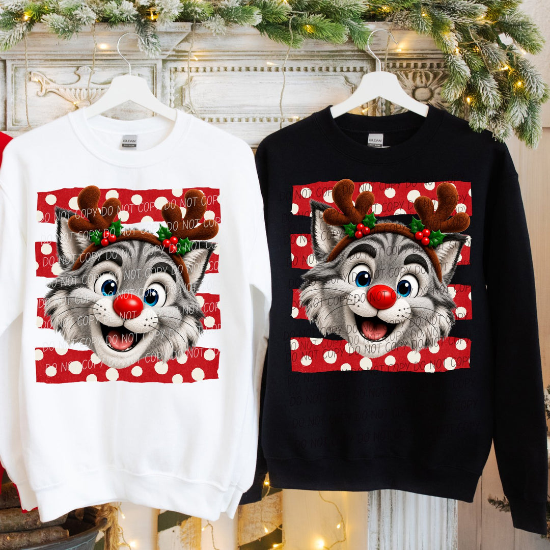 Wildcat Reindeer Spirit Mascots DTF transfer
