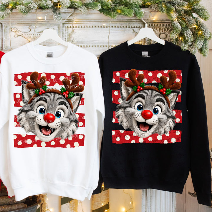 Wildcat Reindeer Spirit Mascots DTF transfer