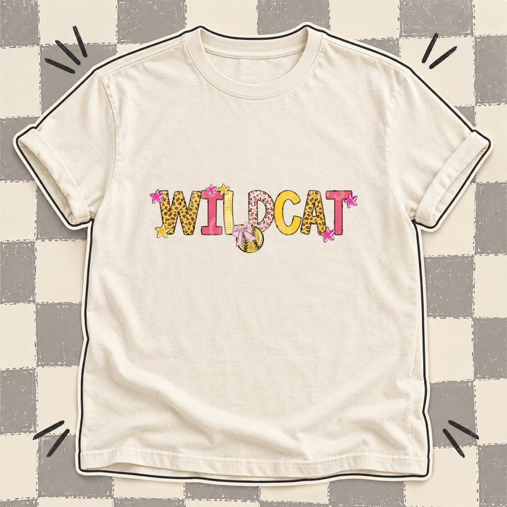 Wildcat Mixed Doodle Softball Mascots – Sunshine Leopard DTF transfer mockup