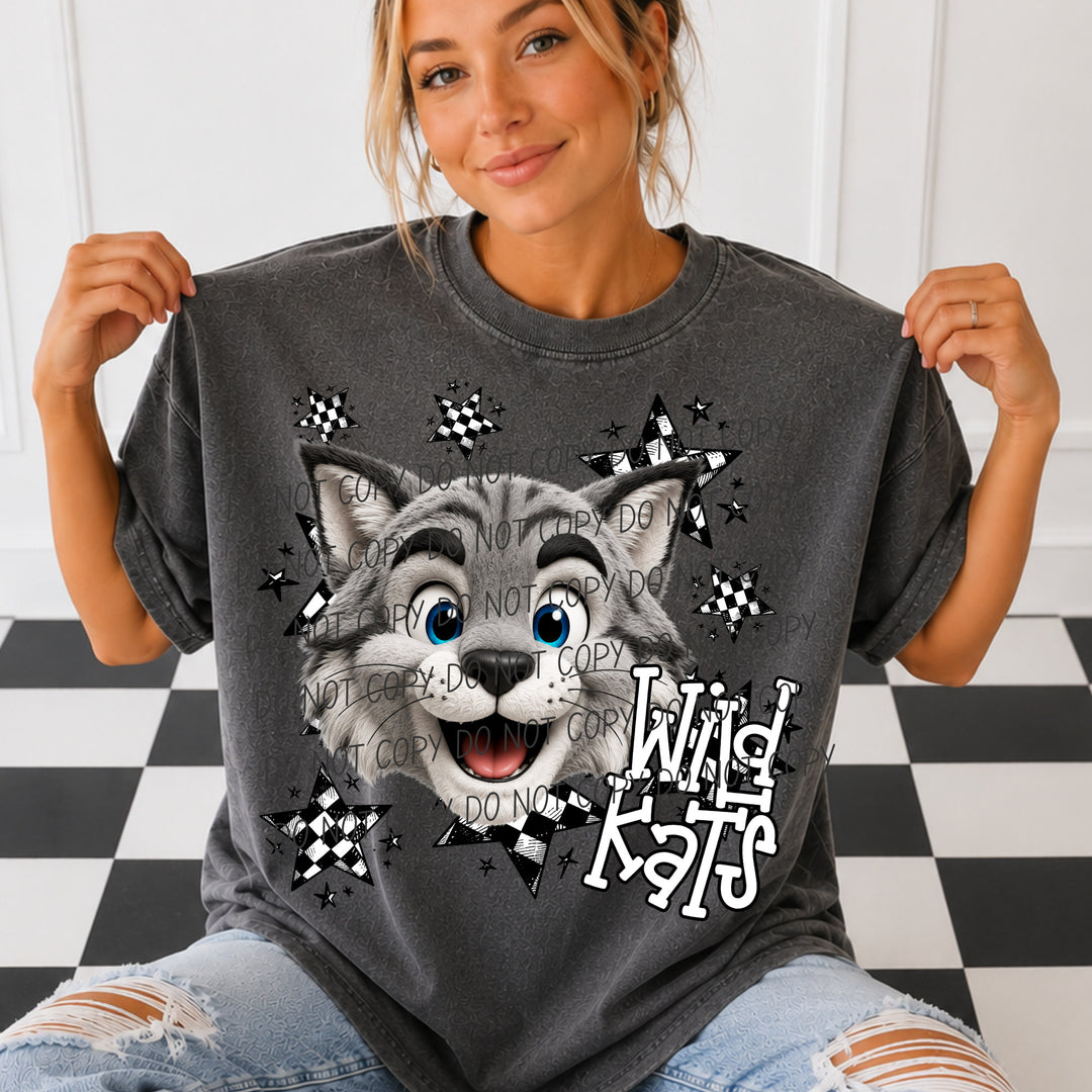 Wildkats Big Mascot Energy mascot DTF transfer