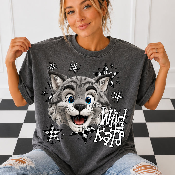 Wildkats Big Mascot Energy mascot DTF transfer