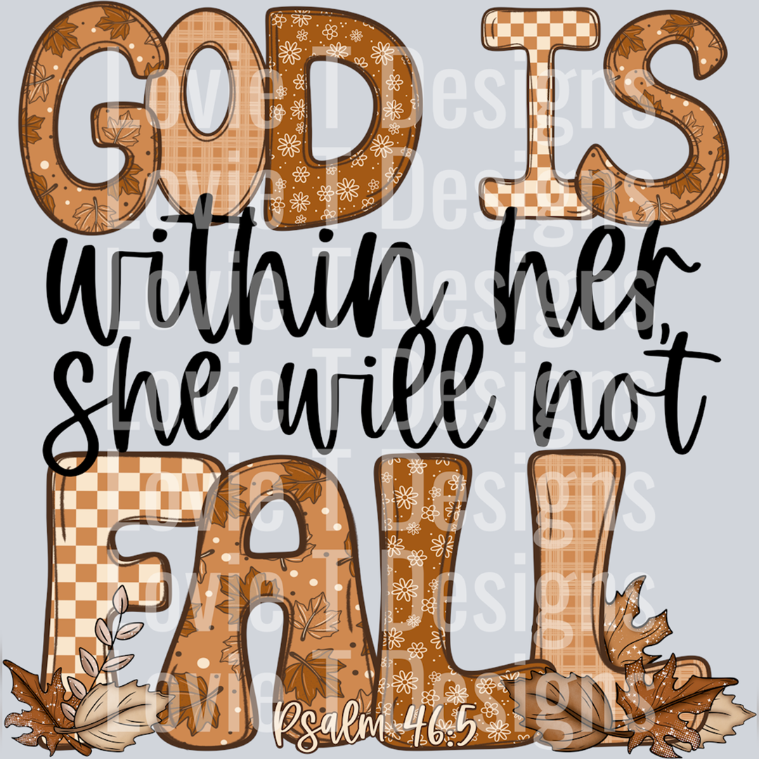 Will Not Fall – DTF Transfer