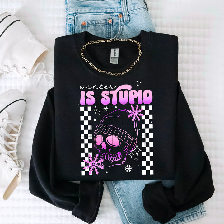 WINTER IS STUPID OMBRÉ WHITE