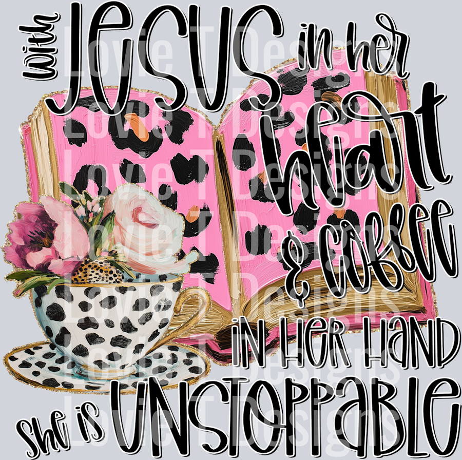 WITH JESUS IN HER HEART