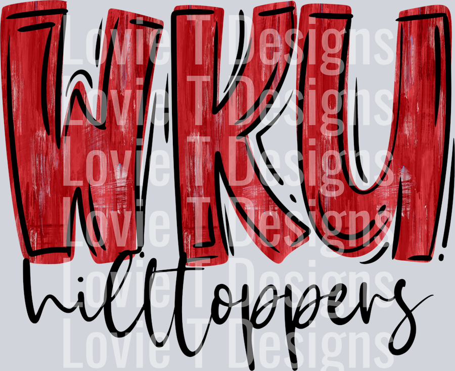 WKU Hilltopers Black Font