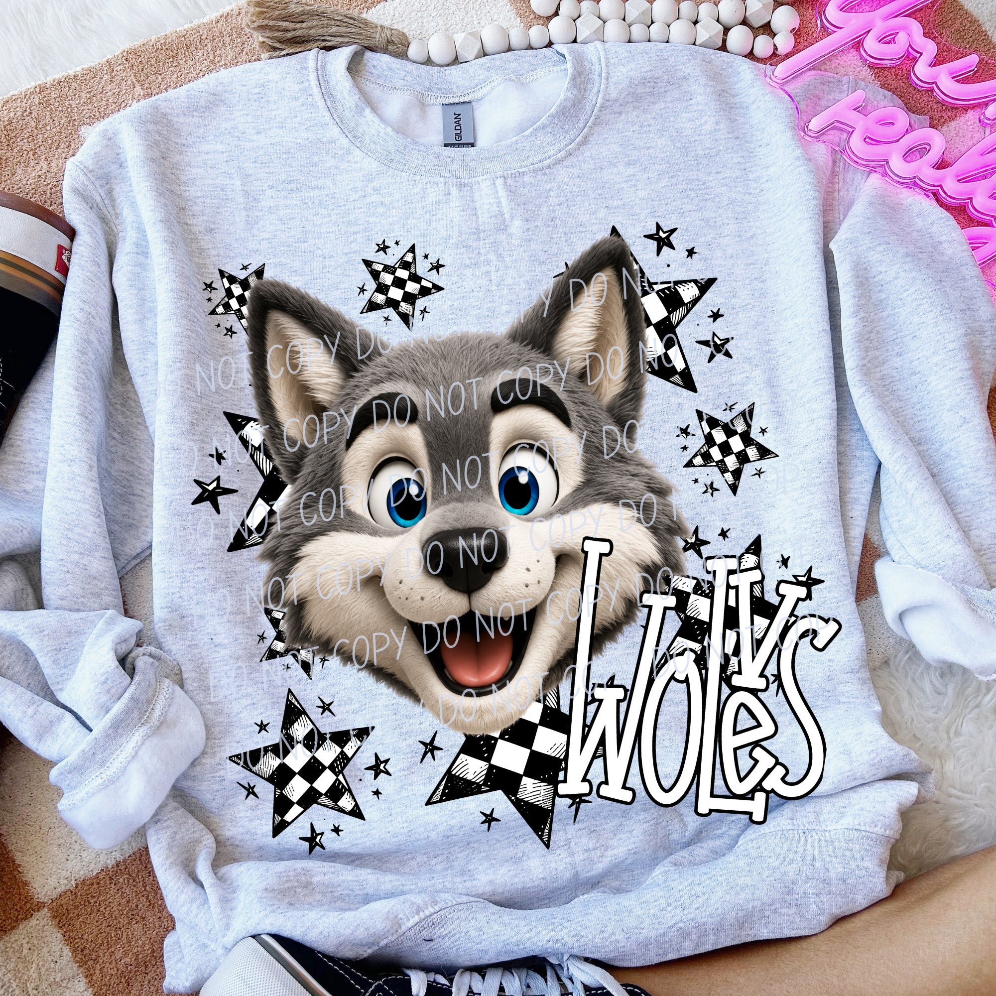 Big Mascot Energy WOLVES design
