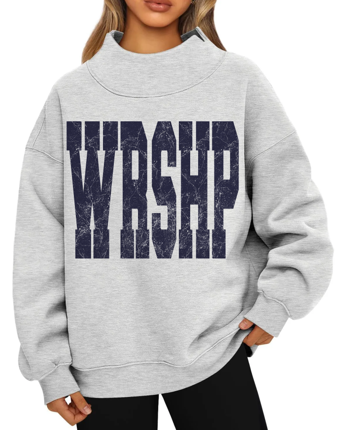 WRSHP Distressed Navy Faith DTF transfer design