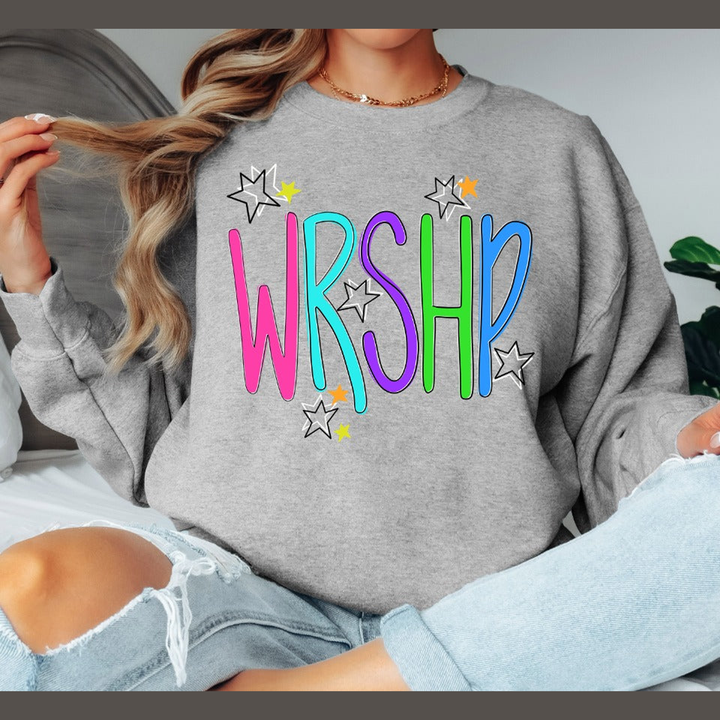 Wrshp Lettering – DTF Transfer